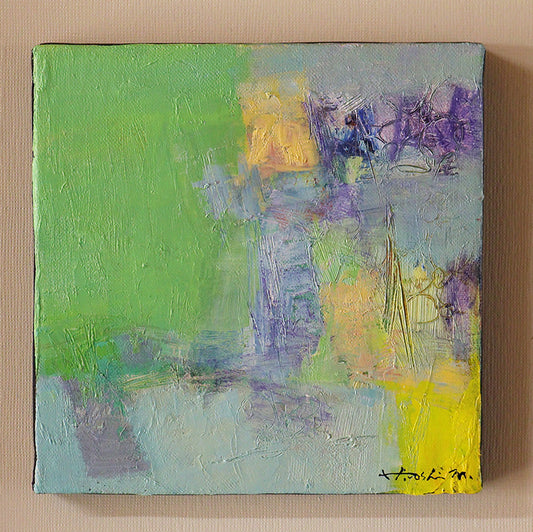 油彩画 - 18x18 painting 2602 - 18.0 cm x 18.0 cm