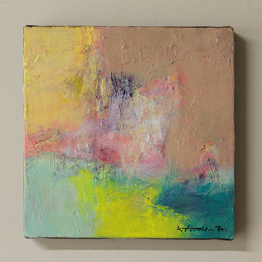 油彩画 - 18x18 painting 2603 - 18.0 cm x 18.0 cm