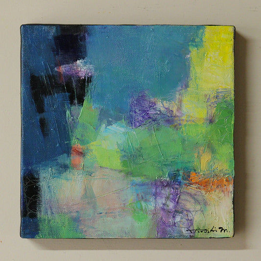 油彩画 - 18x18 painting 2604 - 18.0 cm x 18.0 cm