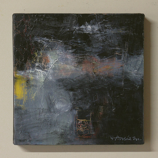 油彩画 - 18x18 painting 2605 - 18.0 cm x 18.0 cm