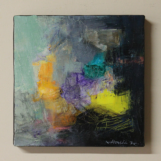 油彩画 - 18x18 painting 2606 - 18.0 cm x 18.0 cm