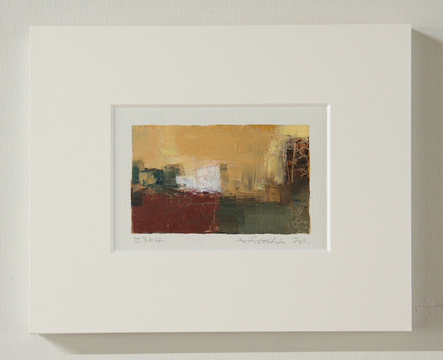 Oil painting - No.2304 - 8 x 13 painting (8 cm x 13 cm)