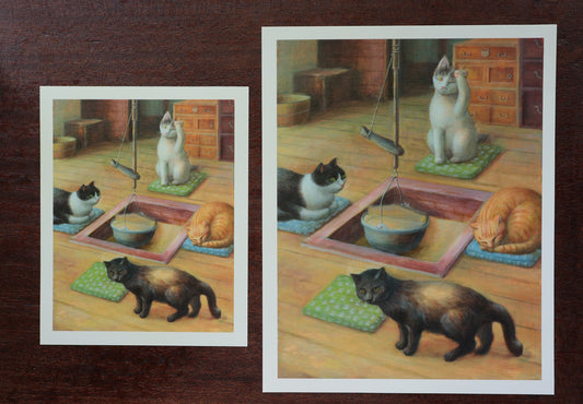 プリント - 囲炉裏を囲んで/ Around the fireplace