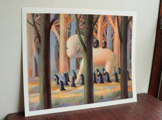 リミテッドエディションプリント 26/50 - 2月の森 / Forest in February