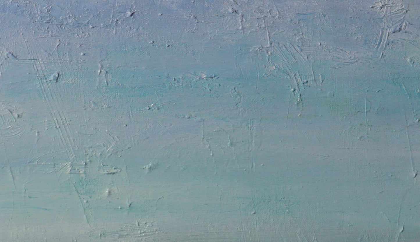 油彩画 - 小豆島 東港の海 - 53.0 cm x 41.0 cm