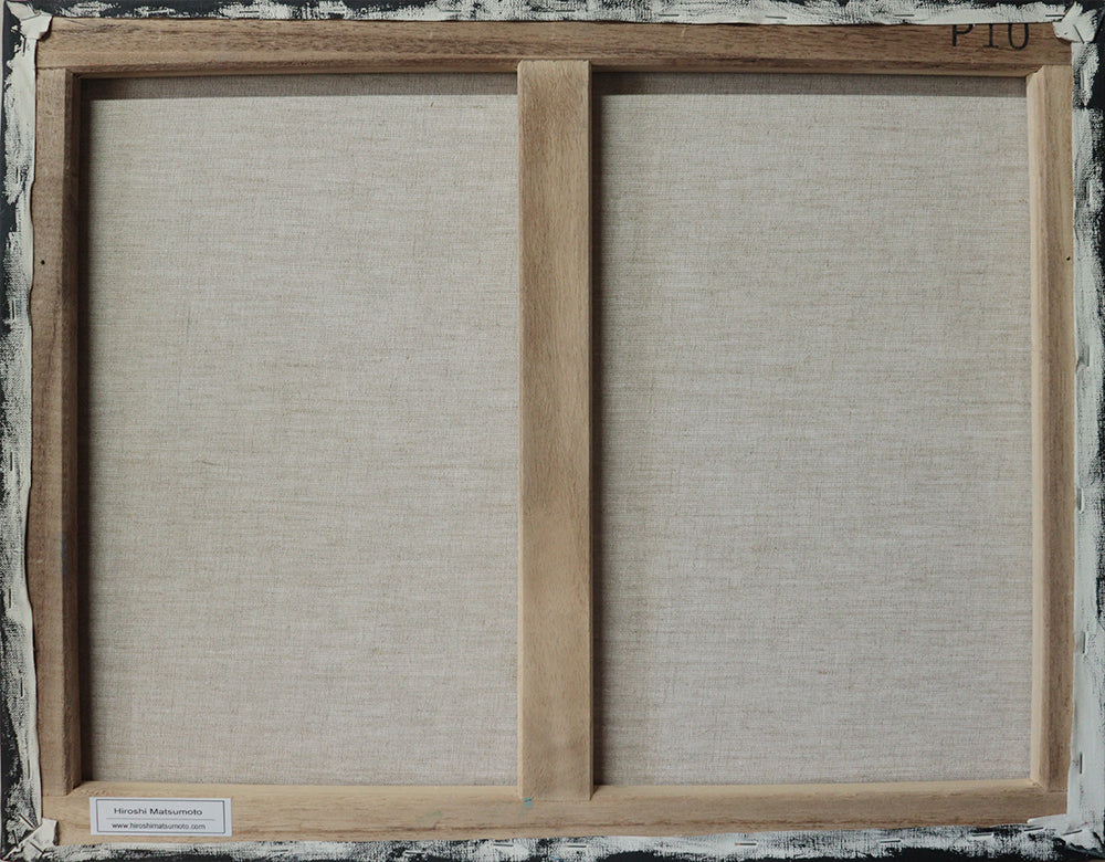 油彩画 - 小豆島 東港の海 - 53.0 cm x 41.0 cm