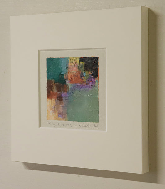 油彩画 - May 3, 2022 - 9 x 9 painting (9 cm x 9 cm)