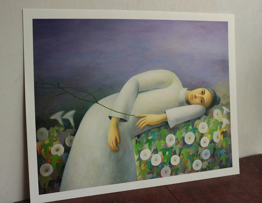 Limited Edition Print 10/50 - White morning glory