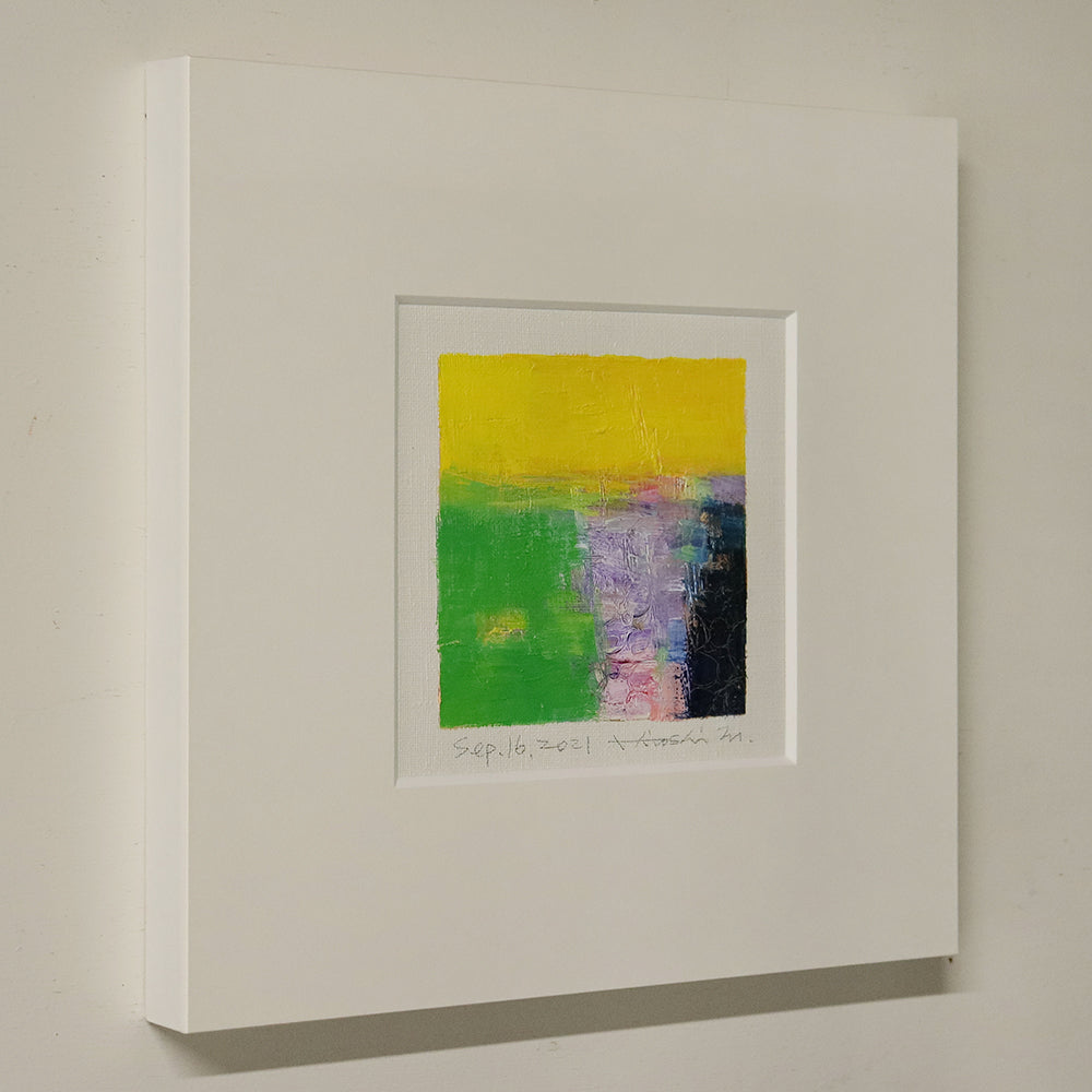 油彩画 - Sep. 16, 2021 - 9 x 9 painting (9 cm x 9 cm)