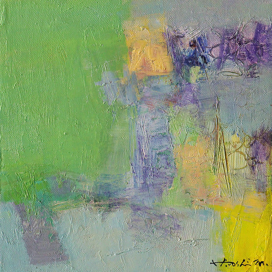 油彩画 - 18x18 painting 2602 - 18.0 cm x 18.0 cm