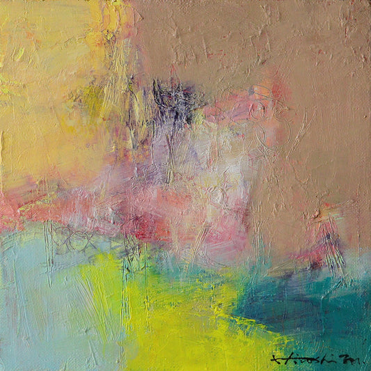 油彩画 - 18x18 painting 2603 - 18.0 cm x 18.0 cm