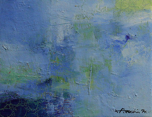 油彩画 - 14x18 painting 2604 - 14.0 cm x 18.0 cm