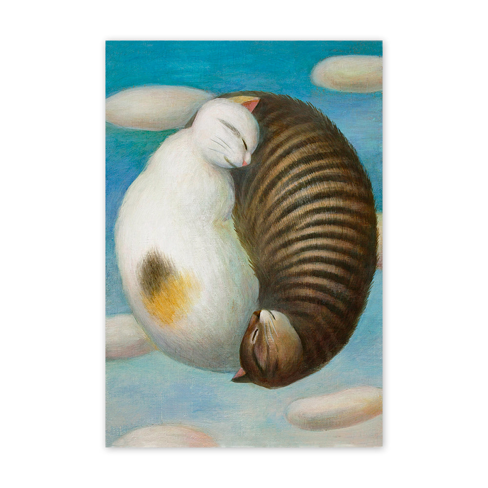 猫ポストカード - Dream in the sky