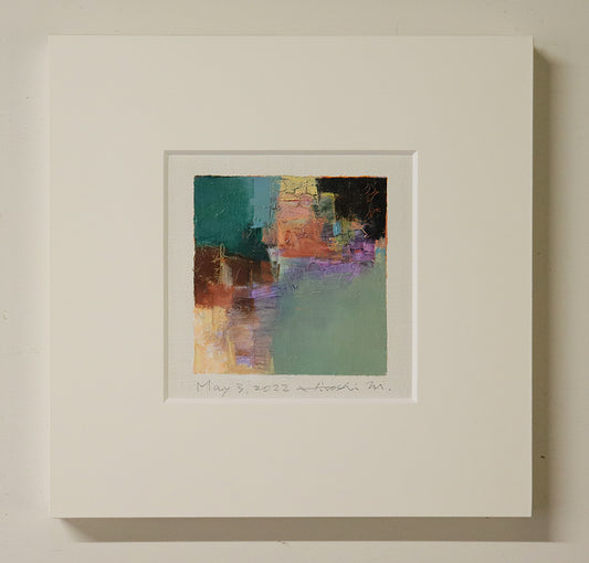 油彩画 - May 3, 2022 - 9 x 9 painting (9 cm x 9 cm)