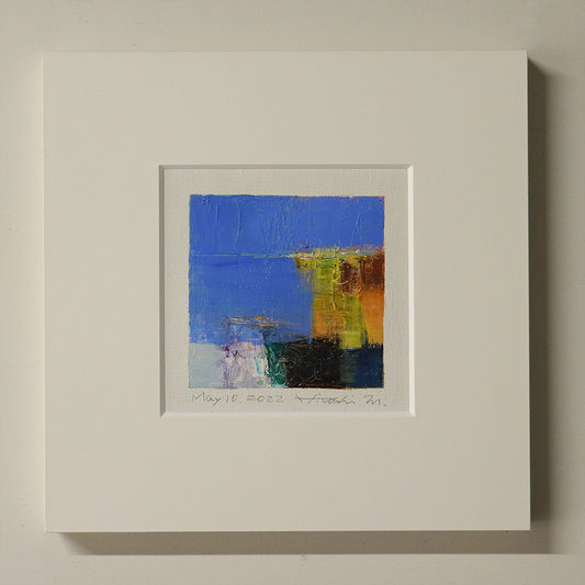 油彩画 - May 10, 2022 - 9 x 9 painting (9 cm x 9 cm)