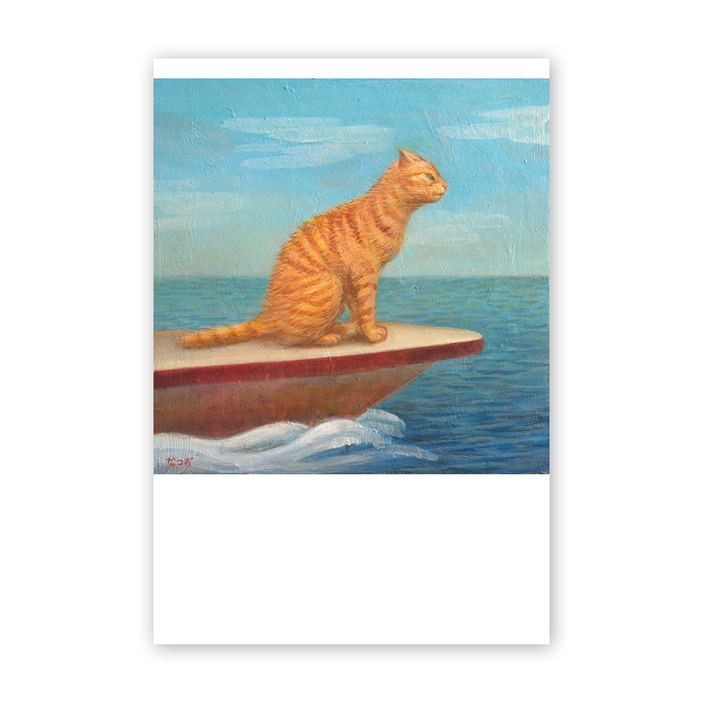 猫ポストカード - 海風