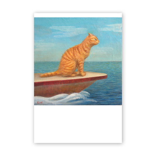 猫ポストカード - 海風